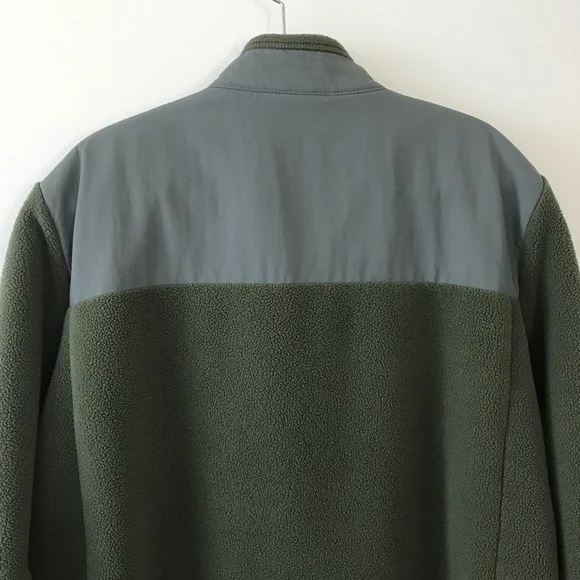 Lands End Green & Gray Zip Up Fleece Jacket - Picture 10 of 16